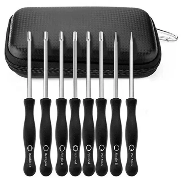 COMPACT 8-PIECE SMALL Engine Carburetor Maintenance Adjustment Tool Set ...