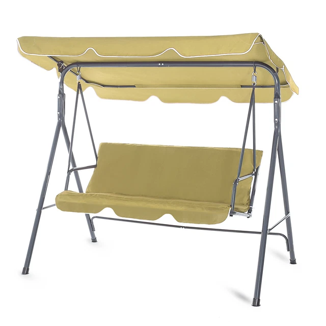 Set De Coussin Pour Balançoire Hollywoodienne Outsunny 170cm - Housse Imperméable, Gris Foncé