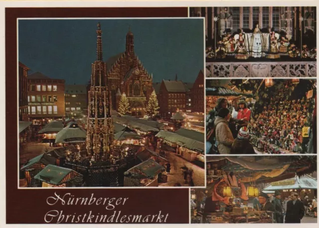 Pk357 beschrieben - Nürnberg - Christkindlesmarkt -- Weihnachten, Nachtansichten