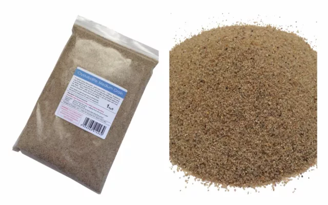 1kg Natural Colour Silica Sand - Medium Grain - Suitable for Aquariums