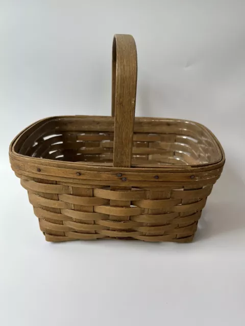 Longaberger Classic Basket  1983 Original company stamp 10”x6”