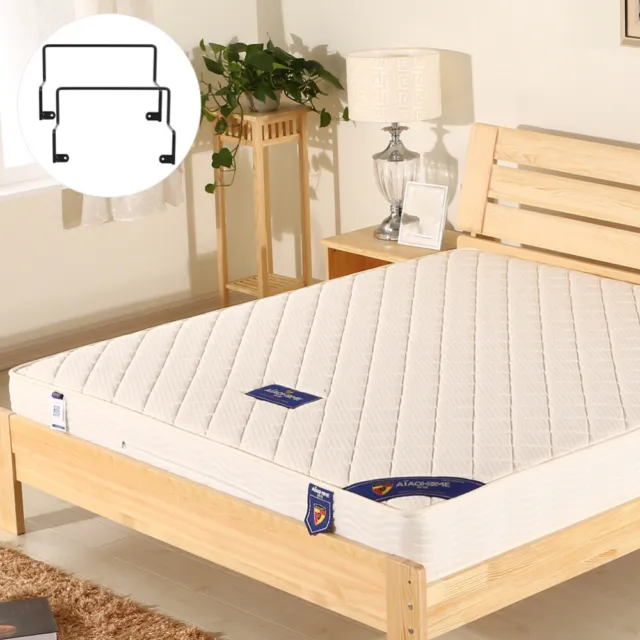 2 marcos de cama ajustables de hierro colchón deflector tapones deslizantes
