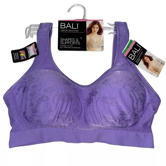 Bali Wirefree Bra Shaping Seamless Comfort Limited Breast Cancer Pink BCRF  3488