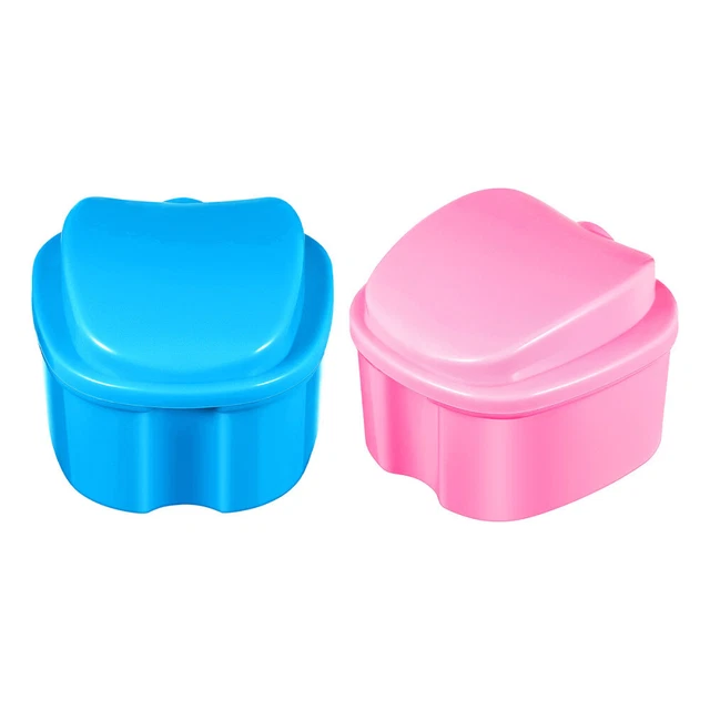 2 pz scatola denti Abs custodia per protesi da viaggio forniture per protesi
