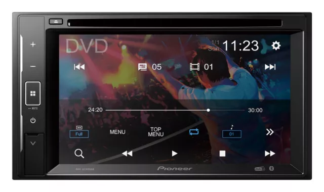 Pioneer CD/DVD Tuner AVH-A240DAB 6.2" Touchscreen Bluetooth USB WebLink FLAC 2