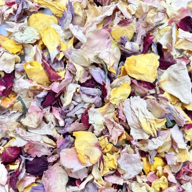 Biodegradable Wedding Confetti | Dried, Natural Rose Petals | Throwing confetti