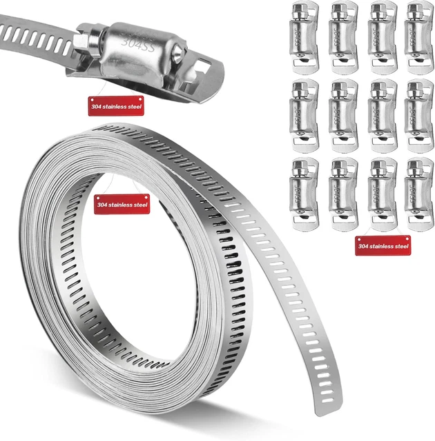 Fascette Per Tubi Inox Assortimento Da 60 Pezzi Di Fascette - Foto 10