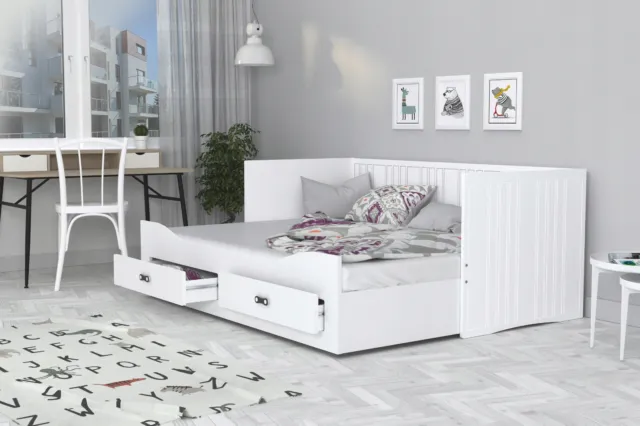 VitaliSpa cama infantil de diseño cama para bebés cama juvenil cajones  somier