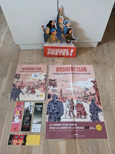 Lot 7 goodies BD (PLV, ex libris et marques pages) - TBE à neuf