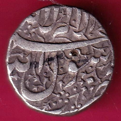 Mughals Jahangir Ahmednagar Mint One Rupee rare silver coin#I31
