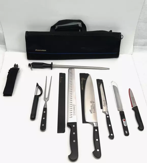 Messermeister Meridian Elite Germany Chef Boning Carving Fork Veg Pro Knife Set