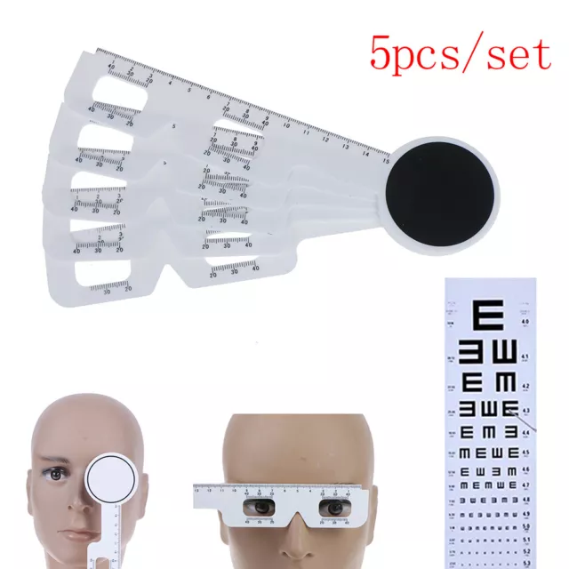 5Pcs/set Optical Pupil Distance Ruler Ophthalmic PD Meter Eye instrument RulY&FE