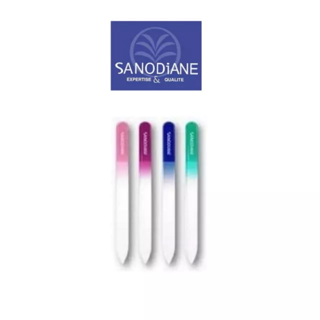 Sanodiane Lime à ongles en verre  Couleur aléatoire  NEUF