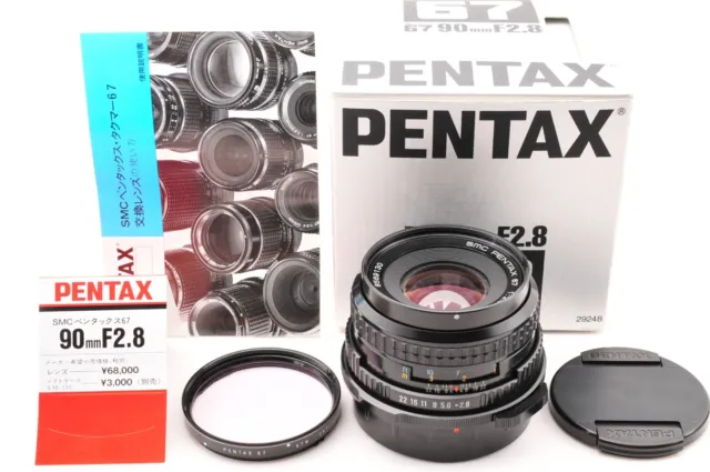 [Almost UNUSED! in/Box] Pentax 67 SMC 90mm f/2.8 Late Model MF Lens For 6x7 67ii