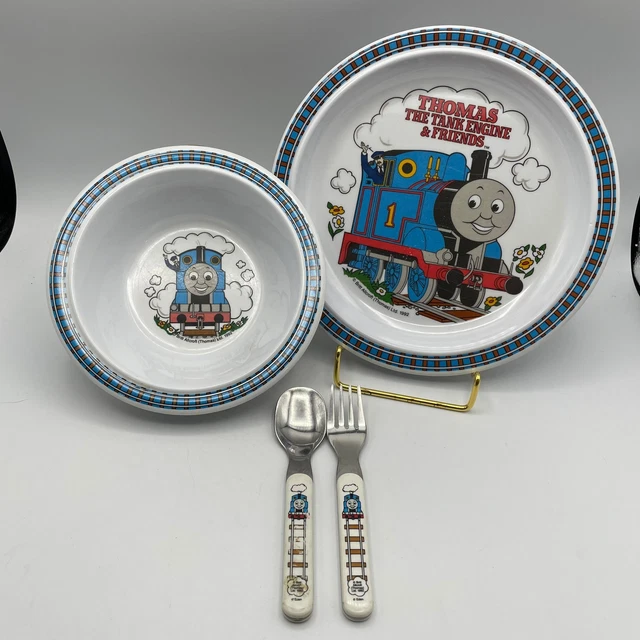 THOMAS THE TRAIN Britt Allcroft Melamine Cereal Bowl, Plate, and
