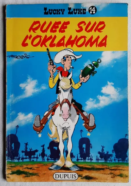 Lucky Luke 14 Ruee Sur L'oklahoma Rare Edition Originale 1960 Cote 400 Euros