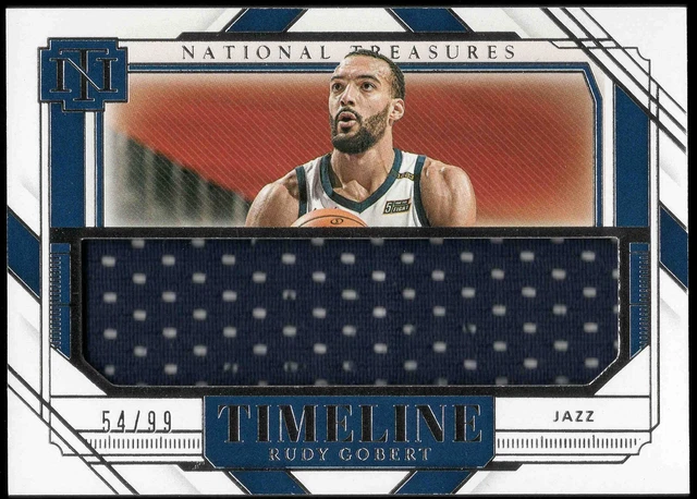 2020 Panini National Treasures RUDY GOBERT #TMA-RGB Jazz Game Used Jersey 54/99