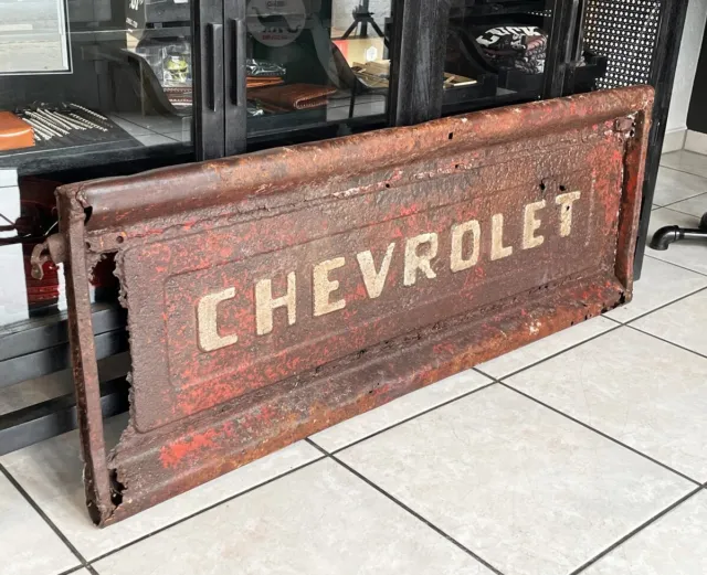 Pickup Truck Vintage Chevrolet Chevy Portellone Posteriore Anni '50 3100 C10 Tailgate Bench B