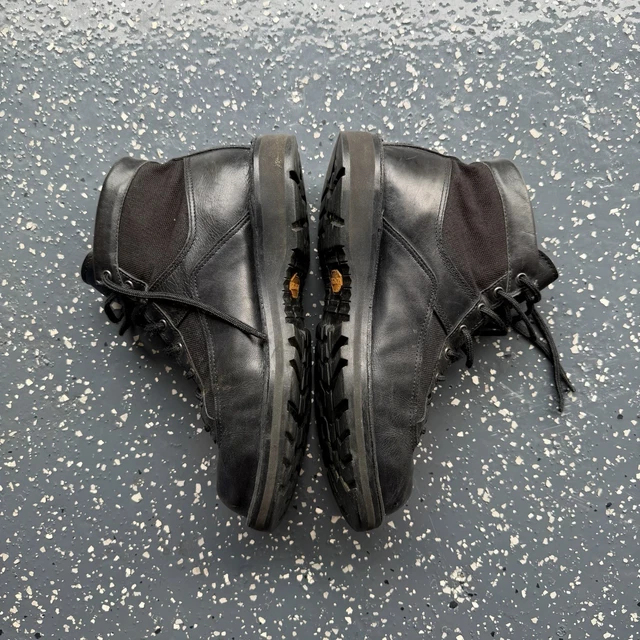 VINTAGE DANNER LIGHT Black Leather Gore Tex Hiking Boots Mens 9 Made In vintage-danner-light-black-leather-gore-tex-hiking-boots-mens-9-made-in
