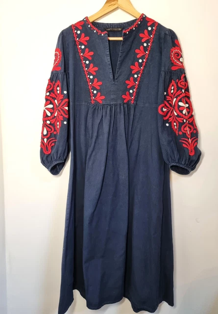 chinese dress ladies Sitka Semsch Women's Dresses, Cotton Dress, Blue, Size XS, Cotton main image 0