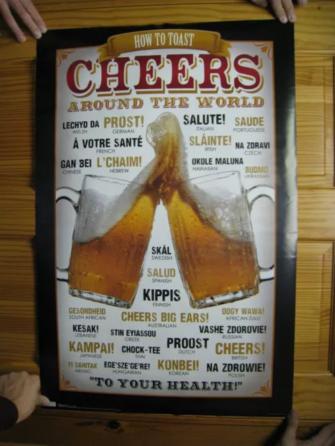 Bière Affiche Cheers En Nombreux Langues