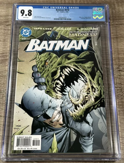 CGC Graded (9.8)  Batman Comic #610 White Pages Hush Mini Series DC 🔑🔥🔑🔥