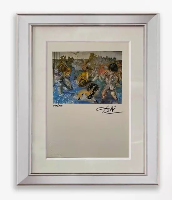 Dalí Hand Signed Original Lithograph Print Certificate and $3,500 Appraisal■