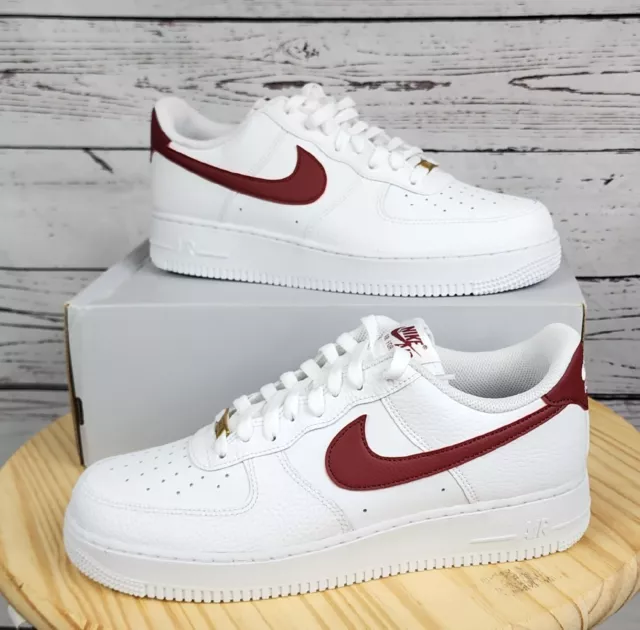 Nike Air Force 1 '07 Shoes White Team Red CZ0326-100 Men's Multi  Size NEW