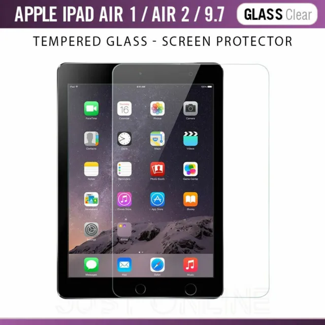Premium Tempered Glass Film Screen Protector For Apple iPad Air 1/ Air 2