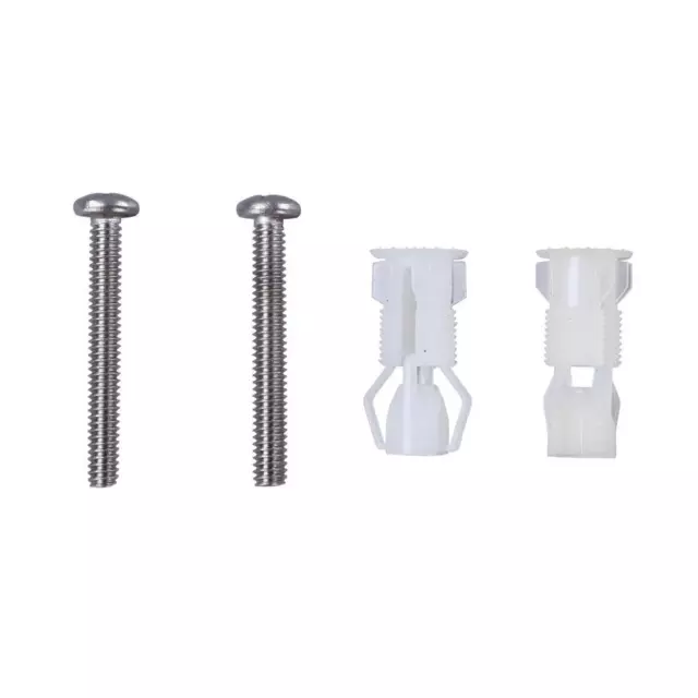 Cubierta de asiento de inodoro acero inoxidable fijación superior tapa accesorios tornillos expansión BoN8+