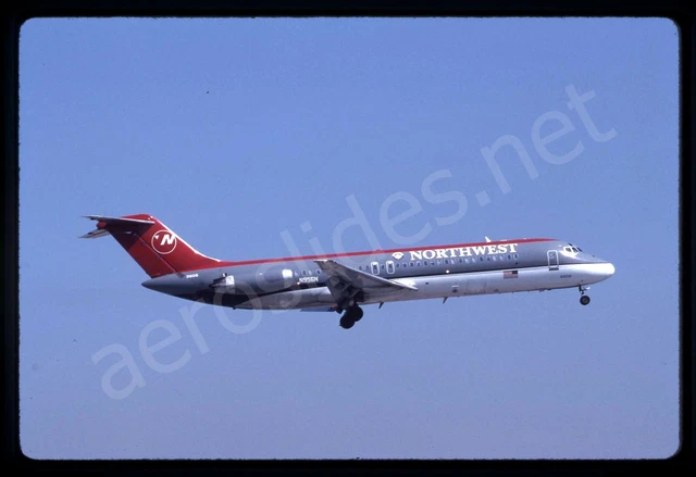Northwest Douglas DC-9-31 N956N May 97 Kodachrome Aircraft Slide/Dia