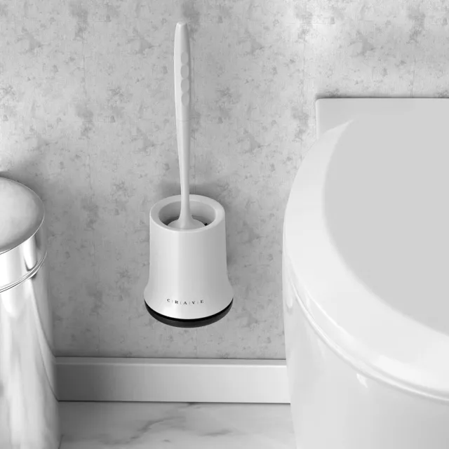 2pcs Toilet Brush, Flat Antibacterial Silicone Toilet Brush Kit Toilet  Brush And Holder, Quick Drying Silicone Toilet Brush, Hanging Silicone  Toilet B