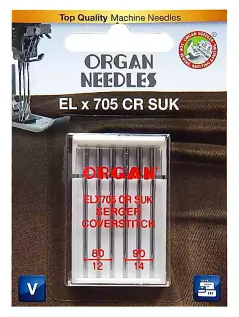 Organ Overlocknadel Strech ELx705 CR SUK gemischt 2