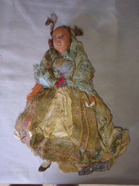 POUPEE BOUTEILLE ALSACIENNE À TÊTE PETITCOLIN