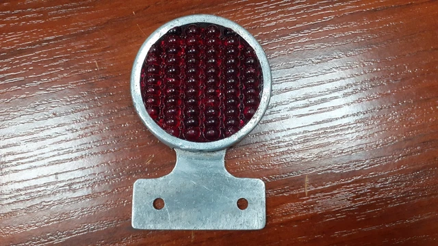 VINTAGE MOTORCYCLE MOPED reflector catadioptre Soubitez feu motobecane mobylette EUR 15,00