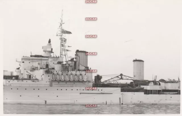 Original Photograph Royal Navy. HMS "Ceylon" cruiser. WW2. Peru. Fine! Mar 1950.