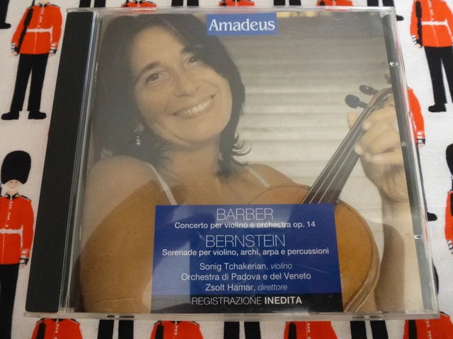 SONIG TCHAKERIAN BARBER Bernstein 2006 Amadeus Cd Album EUR 7,01