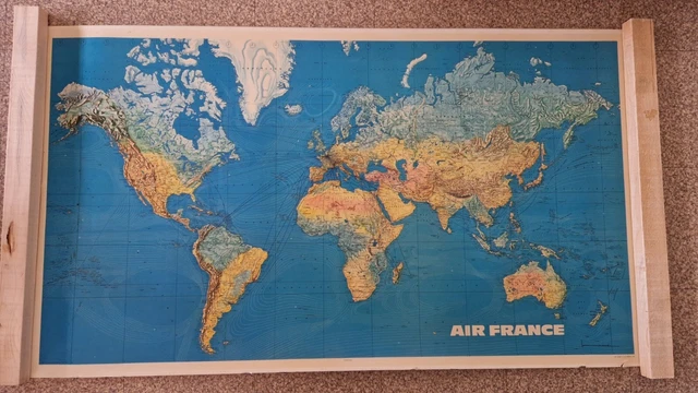 Carte du monde air france CARTE JEAN MASSE