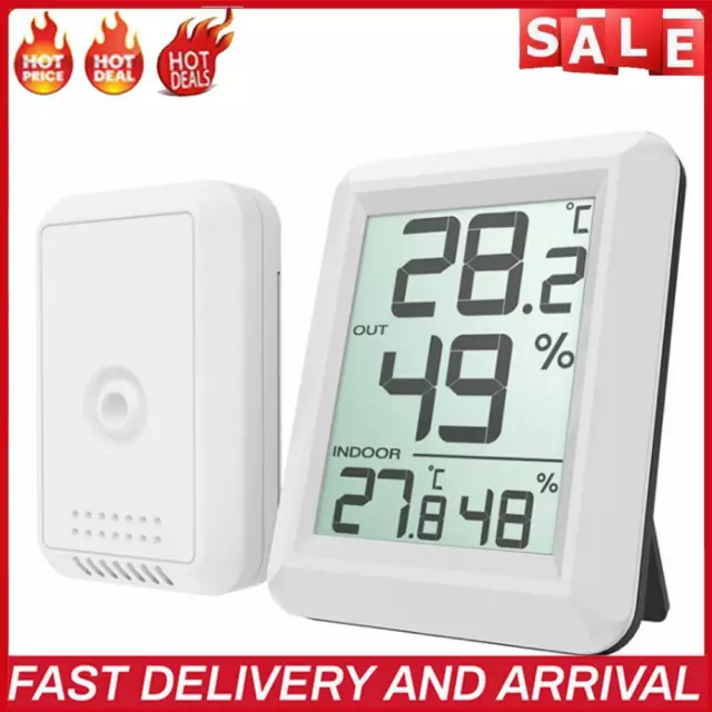 Digital LCD Hygrometer 433 MHz Temperature Humidity Sensor Accuracy Accessories