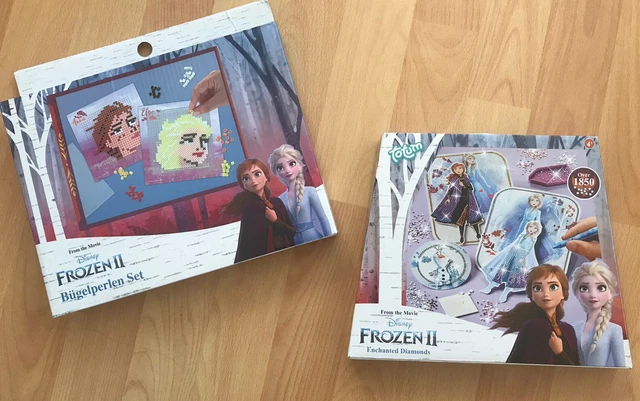 Neuwertig OVP Paket Geschenk Schulanfang Geburtstag Eiskönigin Bügelperlen Elsas
