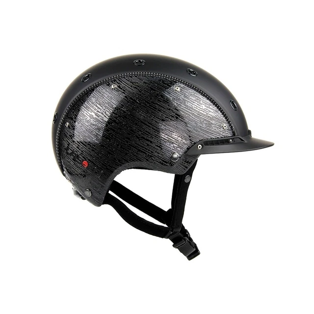 Reithelm Reitkappe Reiterhelm CHAMP-3 BRUSH Casco schwarz glanz