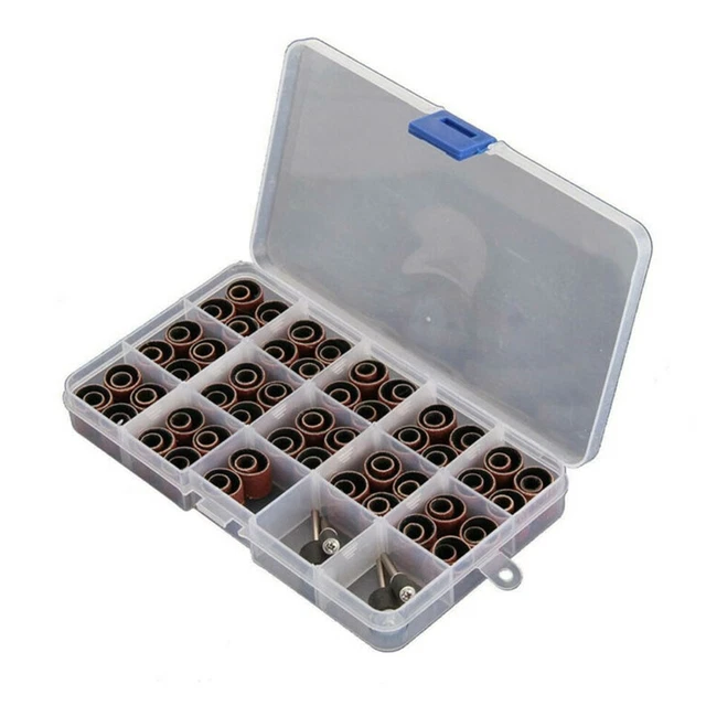 Carborundum manguitos de cinta abrasiva espinas kit de herramientas para metal con 104 piezas