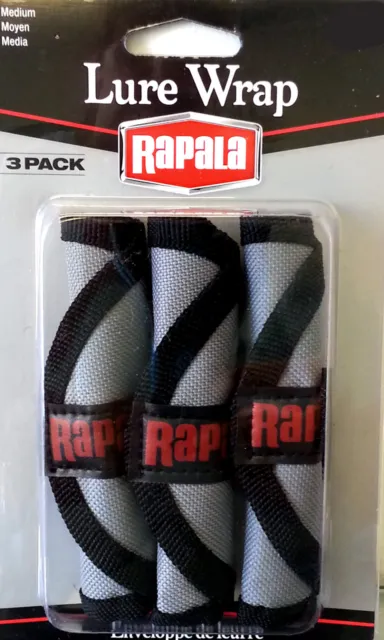 Rapala Lure Wrap / Lure Protectors With Cover And Hook Guard - 3 Pack