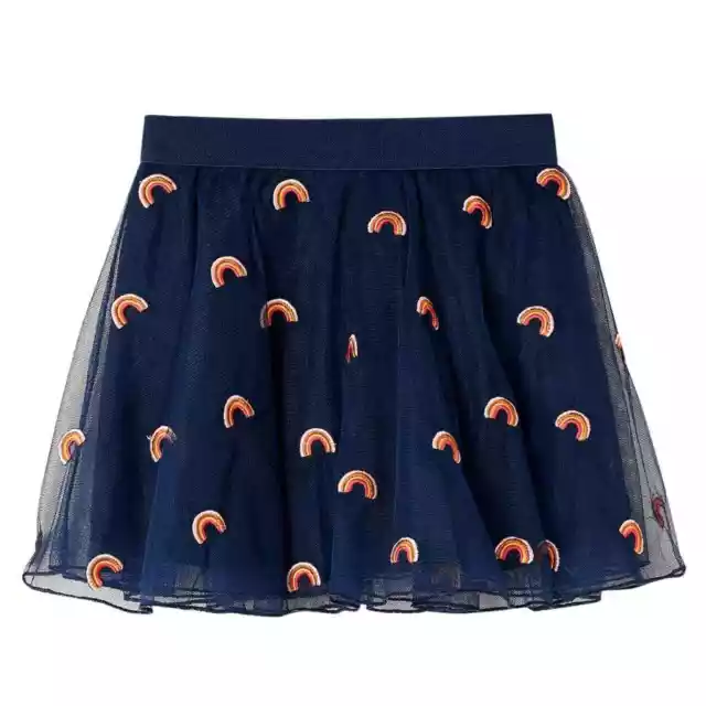 Jupe avec tulle pour enfants bleu marine 92 P0G8