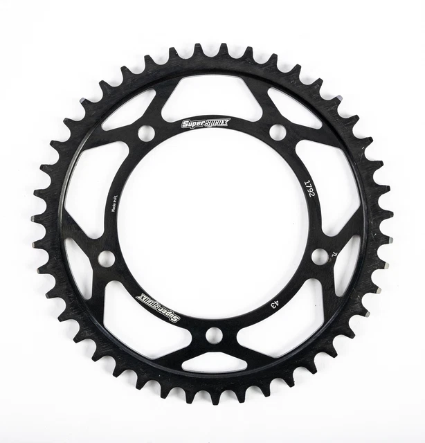 Supersprox Rear Steel Sprocket 43T Black RFE-1792-43-BLK