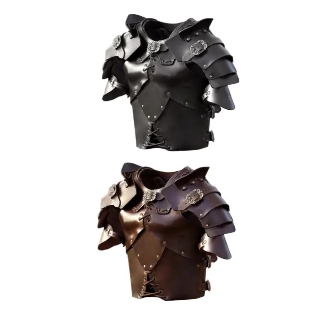 Armure de poitrine médiévale en cuir PU Steampunk Party Cosplay accessoire