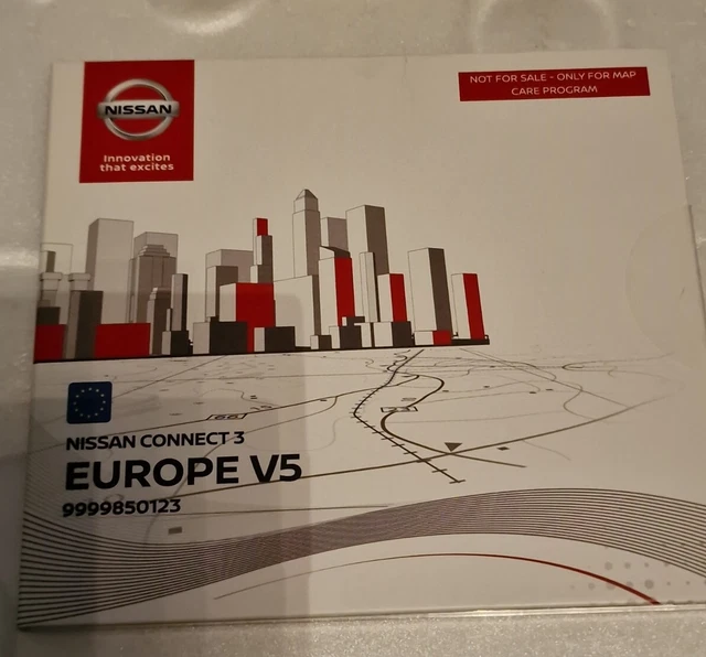 Scheda SD GPS Nissan Connect 3 Europe V5 Per Micra, Qashqai, Juke, X-Trail E Altri, Mappe 29 Paesi