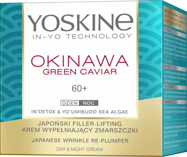 Yoskine Okinawa GREEN CAVIAR Japanese Wrinke Replumper 60+ Filler Lifting Cream