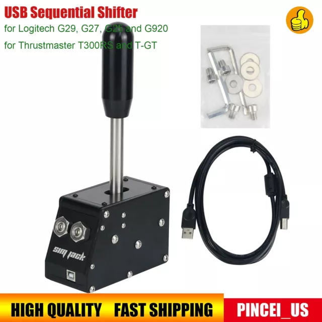 SIM JACK USB Sequential Shifter for Logitech G27 Simagic Thrustmaster T300
