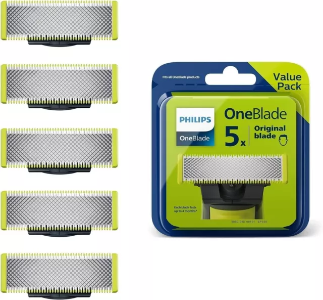 5x original Ersatzklingen Philips OneBlade QP230/50 Rasierklingen 5er Pack